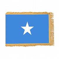 Somalia Fringed Flag with Pole