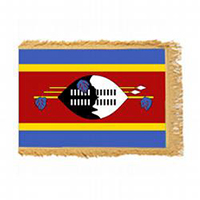 Kingdom of Swaziland Fringed Flag with Pole Hem