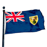 Turks & Caicos Flag, FBPP0000012633