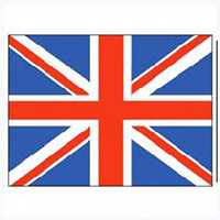 United Kingdom Flag with Pole Hem, FUK46PH