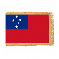 Independent State of Samoa Fringed Flag with Pole Hem