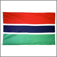 Gambia Flags