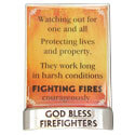 God Bless Firefighters Mini Plaque, GANER54182
