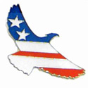 Flying Americana Eagle Lapel Pin, GPIN2596