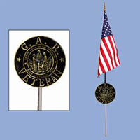 Grand Army of The Republic Veteran Grave Marker, GRAV354