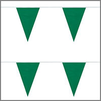 Solid Color Green String Pennants