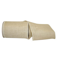 Burlap Colored Wired Edge Jute Ribbon GRIBBON3221M