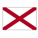 Alabama Flag Decal (3-1/2 in. x 5 in.), III425