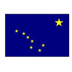 Alaska Flag Decal (3-1/2 in. x 5 in.), III426