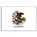 Illinois Flag Decal (3-1/2 in. x 5 in.), III438
