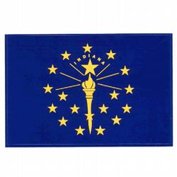Indiana Flag Decal (3-1/2 in. x 5 in.), III439