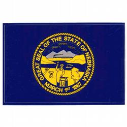 Nebraska Flag Decal (3-1/2 in. x 5 in.), III452