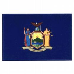 New York Flag Decal (3-1/2 in. x 5 in.), III457