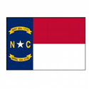 North Carolina Flag Decal (3-1/2 in. x 5 in.), III458