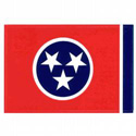 Tennessee Flag Decal (3-1/2 in. x 5 in.), III467