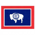 Wyoming Flag Decal (3-1/2 in. x 5 in.), III475