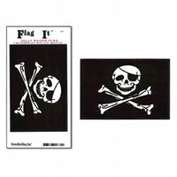 Jolly Roger Flag Decal (3-1/2 in. x 5 in.), III770