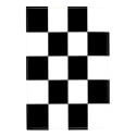 Checkered Flag Decal (3-1/2 in. x 5 in.), III794