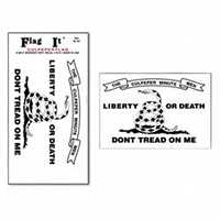Culpeper Flag Decal (3-1/2 in. x 5 in.), III797