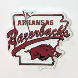 Arkansas Razorbacks Mascot Map Magnet, J44161