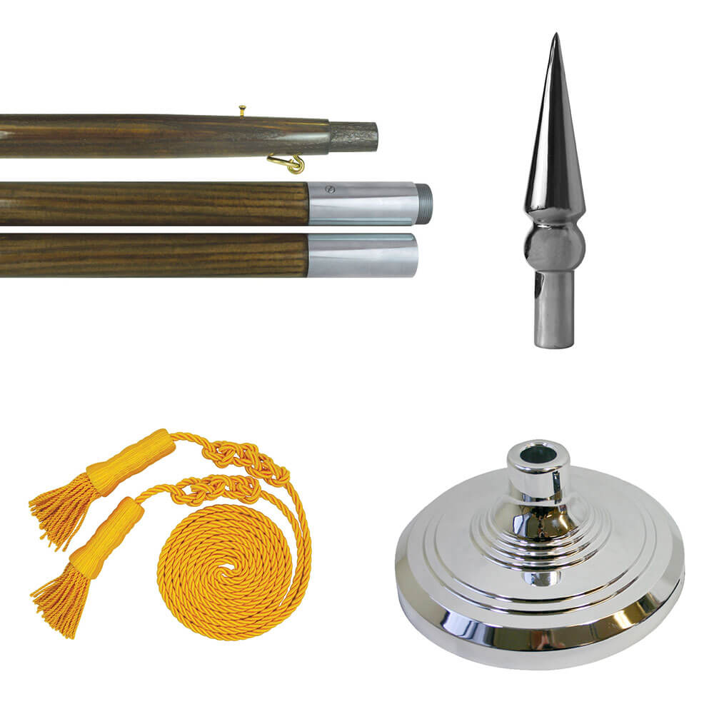 Premium Pole Kit for Military, State & World Flags, FBPP0000011546