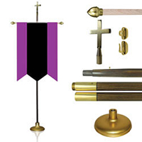 Plain Cross Pole Kit for Ceremonial Banner