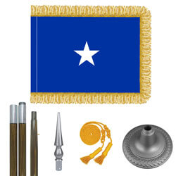 Air Force Brigadier General Flag Kit - Oak And Chrome, FBPP0000009406