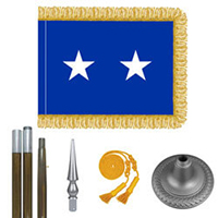 Oak And Chrome Air Force Major General Flag Kit