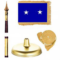 Oak And Brass Air Force Major General Flag Kit