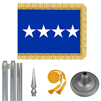 Chrome Air Force General Flag Kit