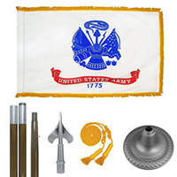 Oak And Chrome Army Flag Kit