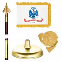 Oak And Brass Army Flag Kit