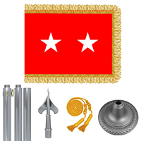 Chrome Army Major General Flag Kit