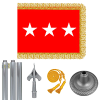 Chrome Army Lt. General Flag Kit