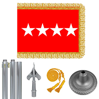 Chrome Army General Flag Kit