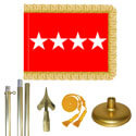 Brass Army General Flag Kit