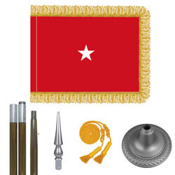 Oak And Chrome Marine Corps Brigadier General Flag Kit, FBPP0000010937