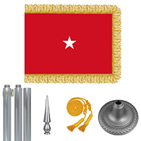 Chrome Marine Corps Brigadier General Flag Kit