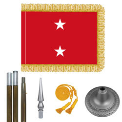 Oak And Chrome Marine Corps Major General Flag Kit, FBPP0000010967