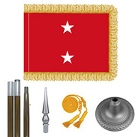 Oak And Chrome Marine Corps Major General Flag Kit