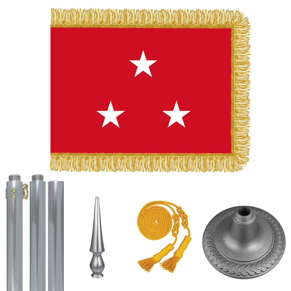 Chrome Marine Corps Lt. General Flag Kit, FBPP0000010958