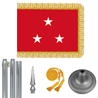 Chrome Marine Corps Lt. General Flag Kit