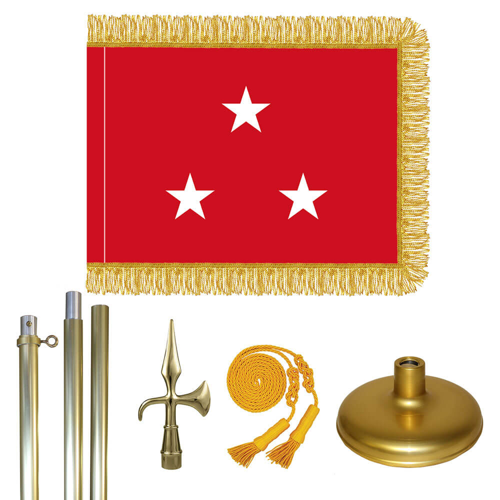 Brass Marine Corps Lt. General Flag Kit, FBPP0000010957