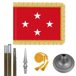Oak And Chrome Marine Corps General Flag Kit, FBPP0000010953