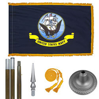Oak And Chrome Navy Flag Kit