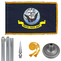 Chrome Navy Flag Kit