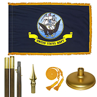 Oak And Brass Navy Flag Kit