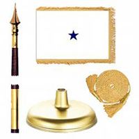 Oak And Brass Navy Not of the Line Rear Admiral Lower Half Flag Kit