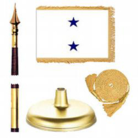 Oak And Brass Navy Not of the Line Rear Admiral Upper Half Flag Kit