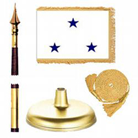 Oak And Brass Navy Not of the Line Vice Admiral Flag Kit